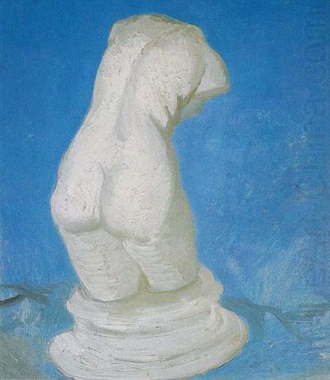 Plaster-Torso (female) in back view, Vincent Van Gogh